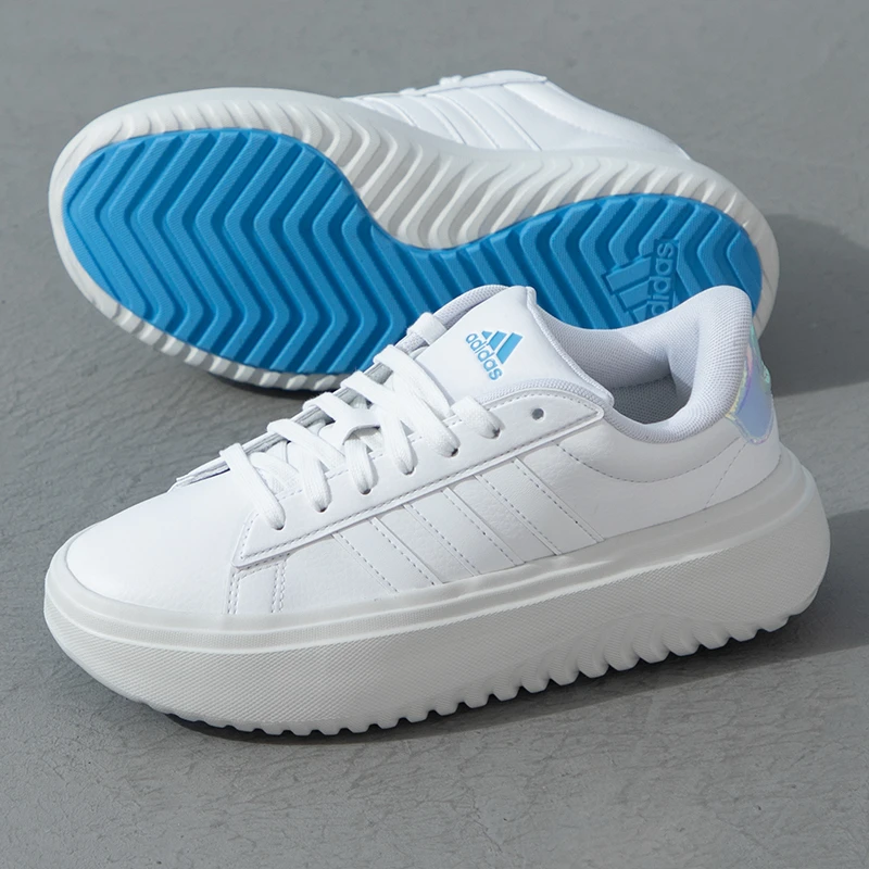 阿迪达斯女鞋新款GRAND COURT PLATFORM运动鞋休闲鞋小白鞋IH7645