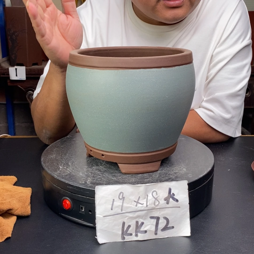 紫砂花盆货号一只KK72