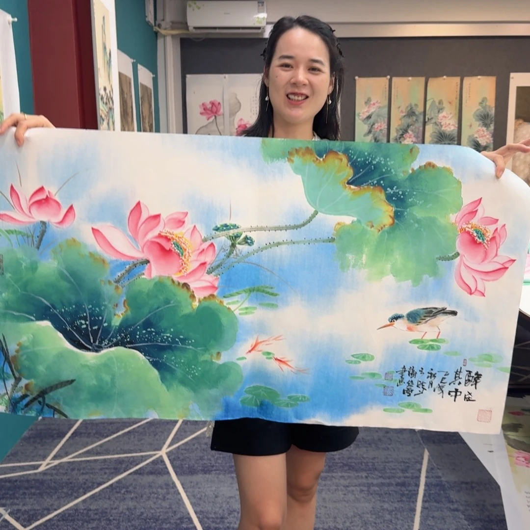 国画国画作品山水花鸟