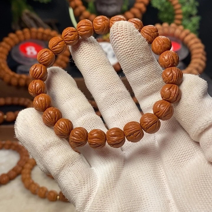 桃核吊坠毛*虫秦岭龙纹