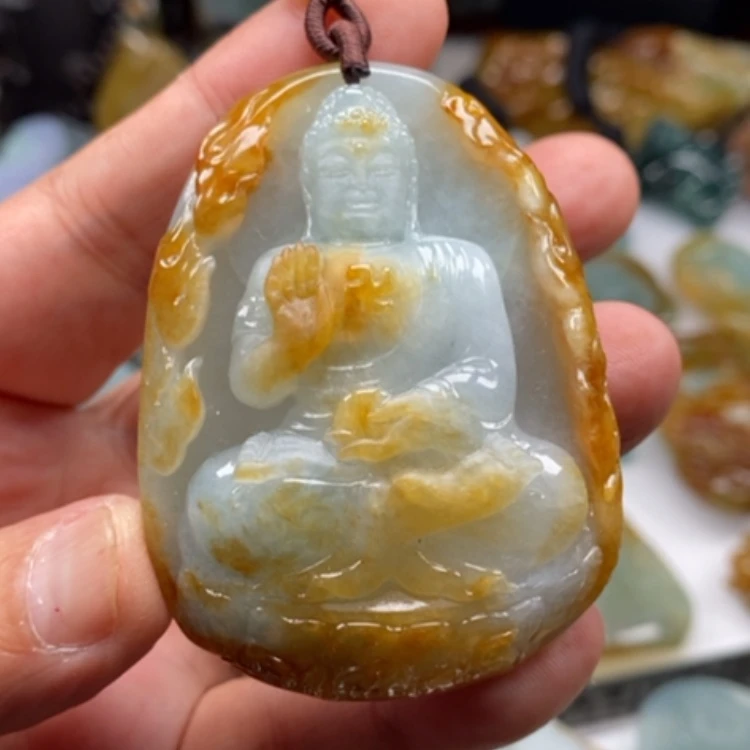 【闪购商品】翡翠颈饰未镶嵌缅甸翡翠A货吊坠