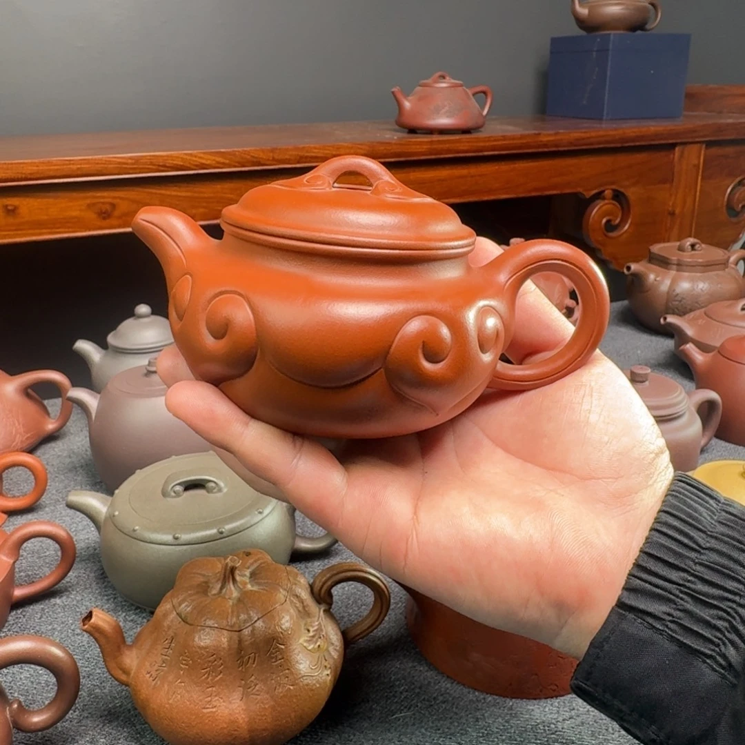 匆***过紫砂茶壶仿古如意微微煤晶