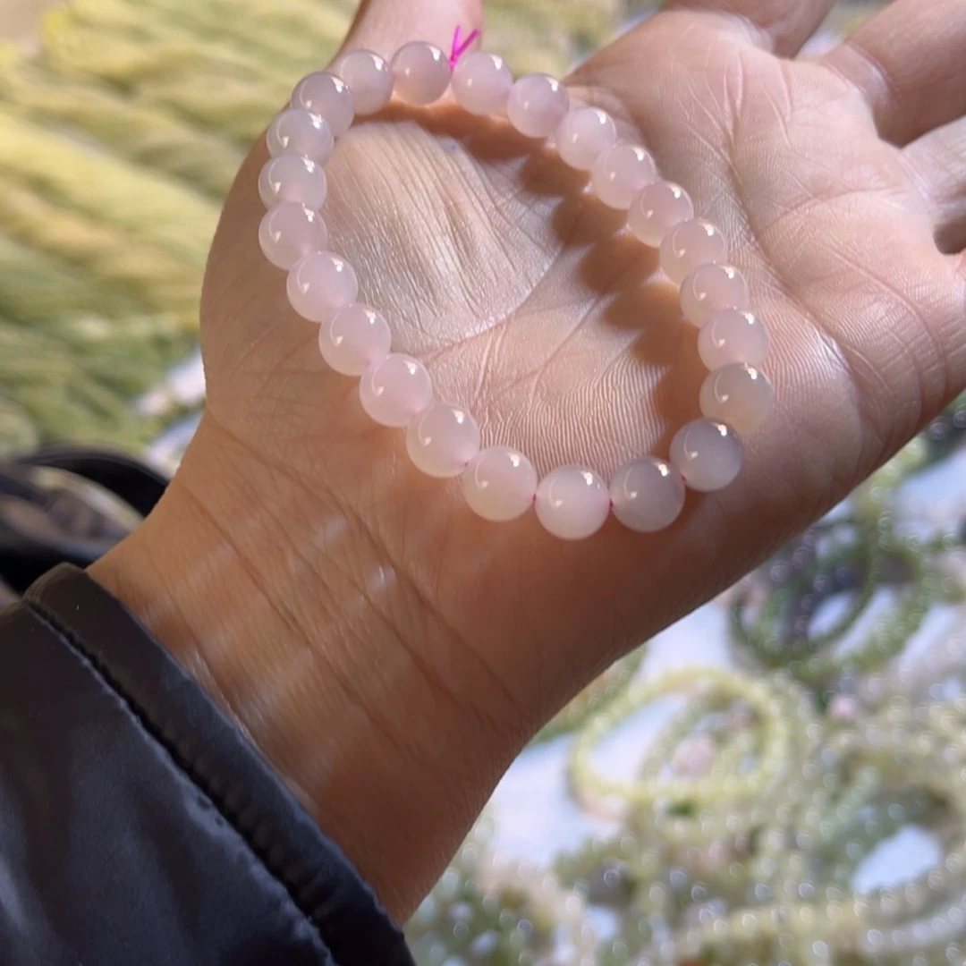 和田玉手链未镶嵌花****花