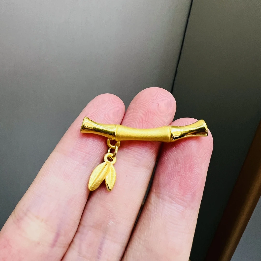 【星星专享】足金999 竹节弯管 GP  1 攒金有道