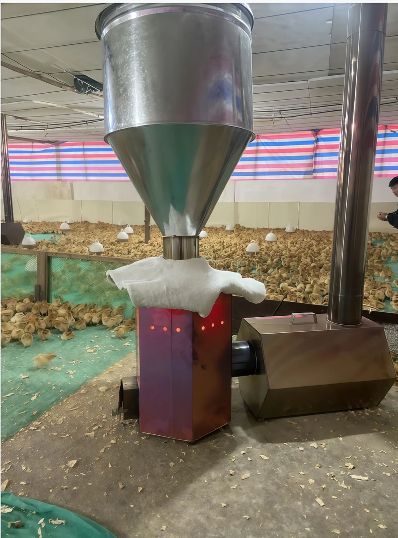 鸡鸭鹅苗猪牛羊等养殖场通用生物质颗粒309S不锈钢耐高温保温炉