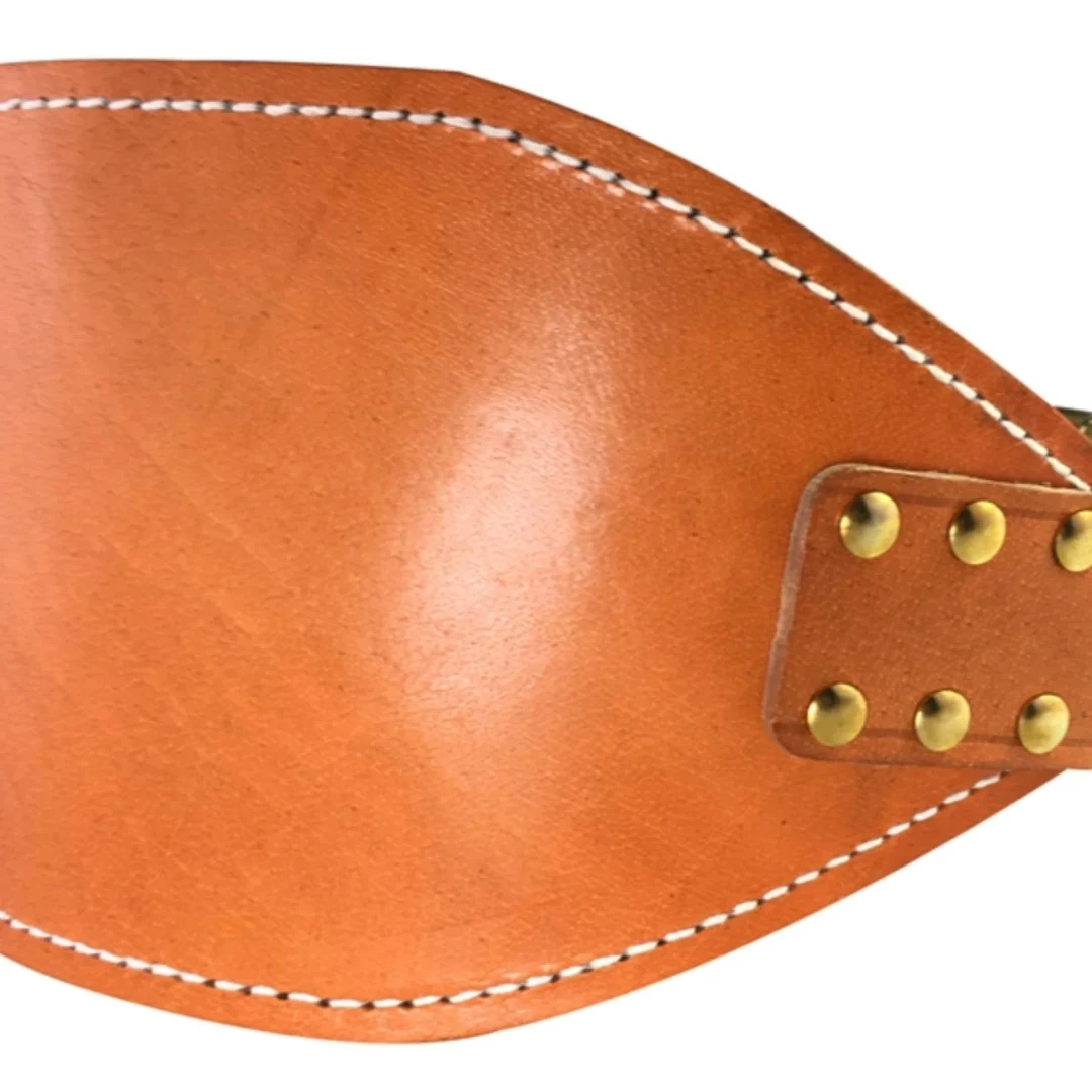 牛崽男款针扣手工牛皮护腰带。私人手作。品质保证。