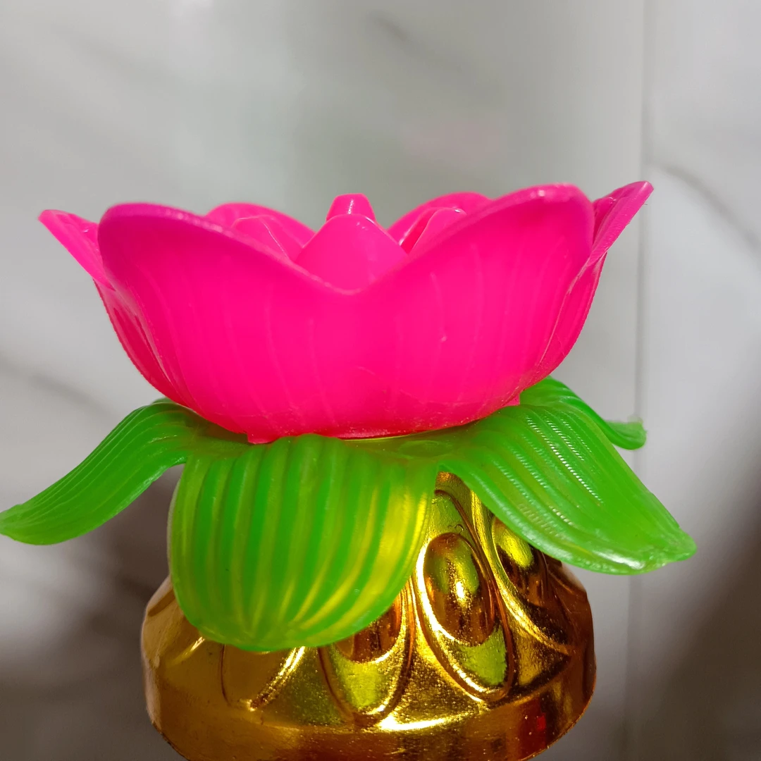 电子莲花长明灯家用佛堂氛围灯电池长续航