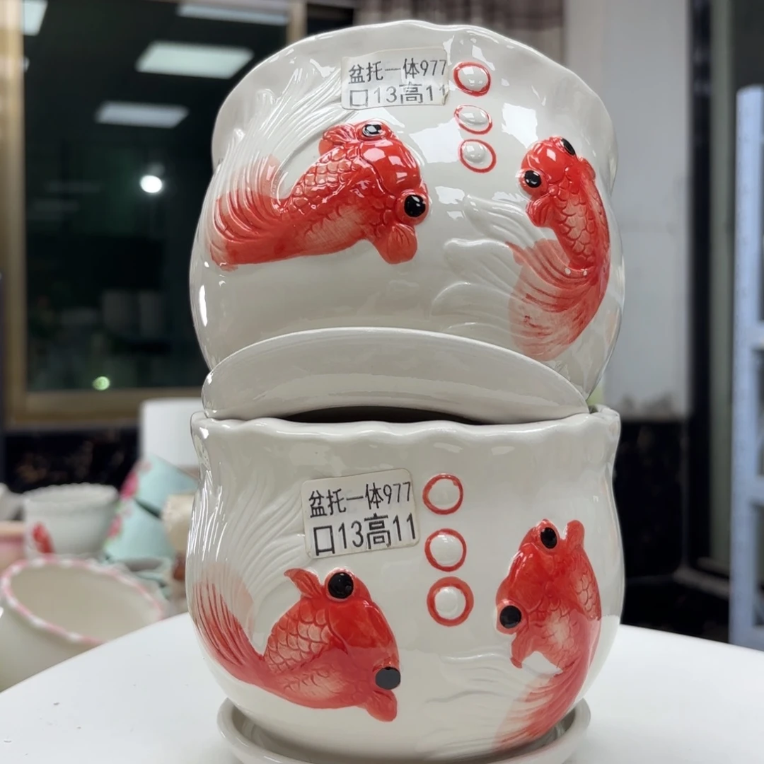 @夏西陶瓷花盆@@5977
