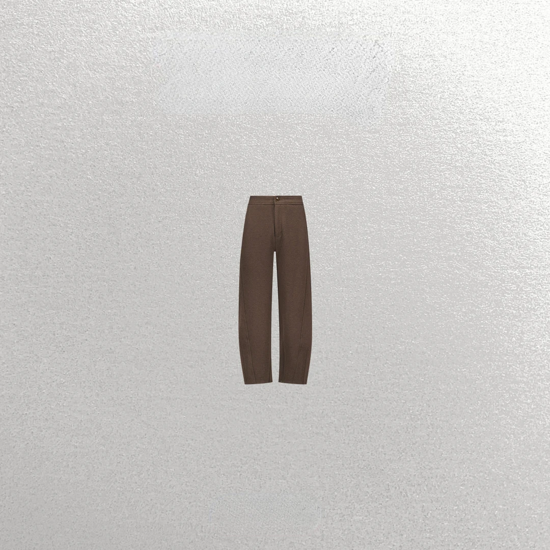 【九分镰刀裤】加厚挺括高腰毛呢哈伦裤WT44UYQ018