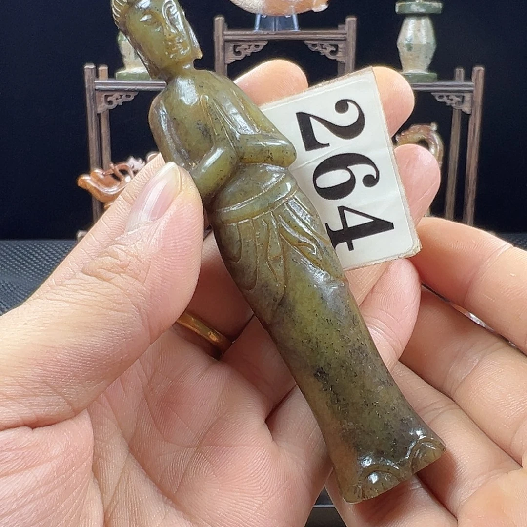 和田玉未镶嵌挂件