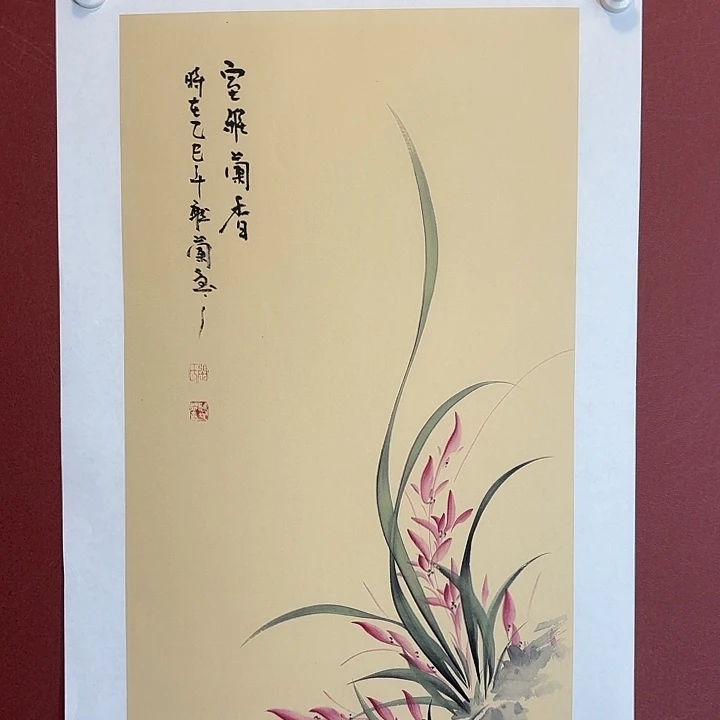 国画听兰老师花鸟