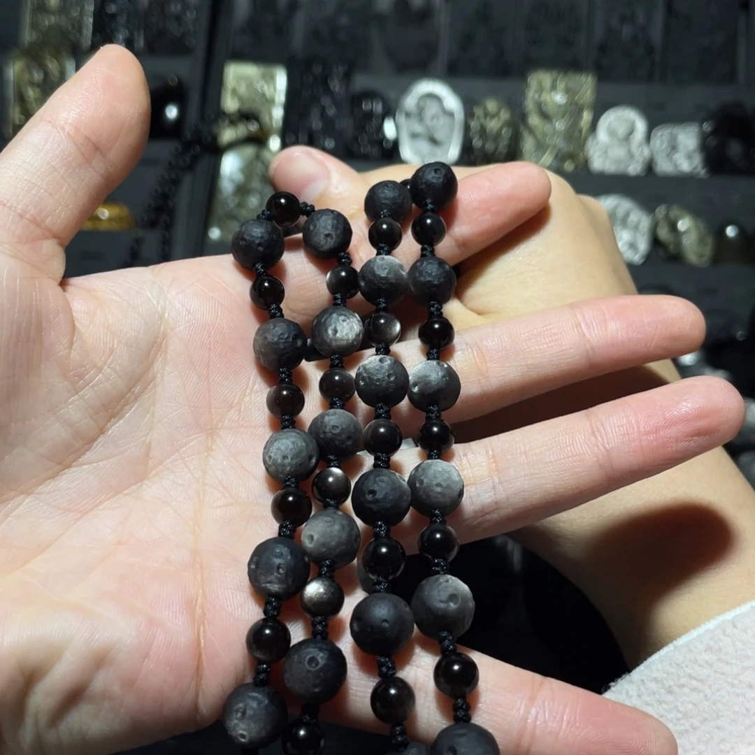 万***遂黑曜岩未镶嵌珠宝奇石