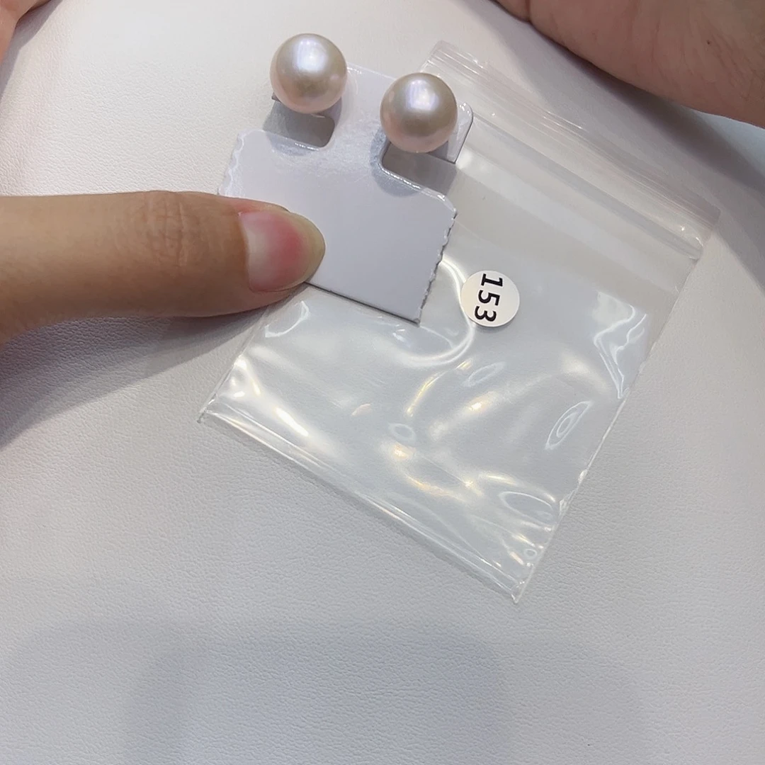 银S925镶嵌耳饰淡水珍珠