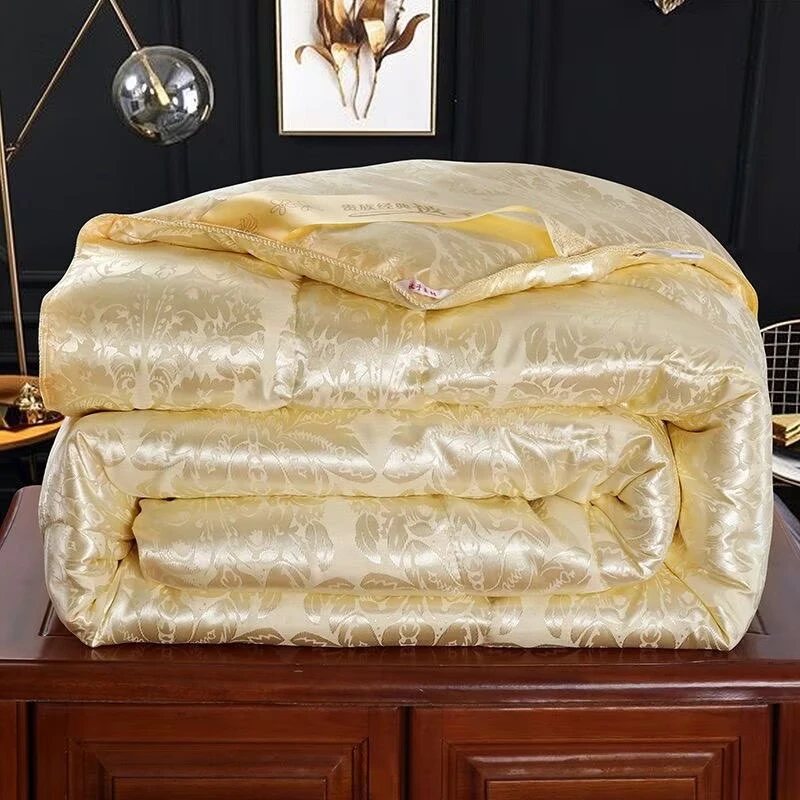 牡丹花2米蚕丝被中长丝春季95%及以上四季通用200cm*2300cm