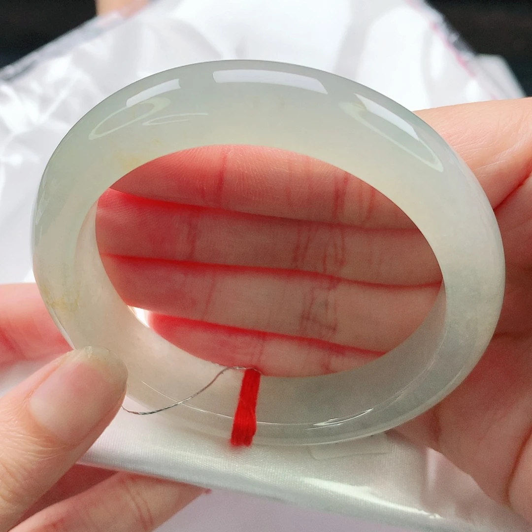 翡翠未镶嵌手镯55圈