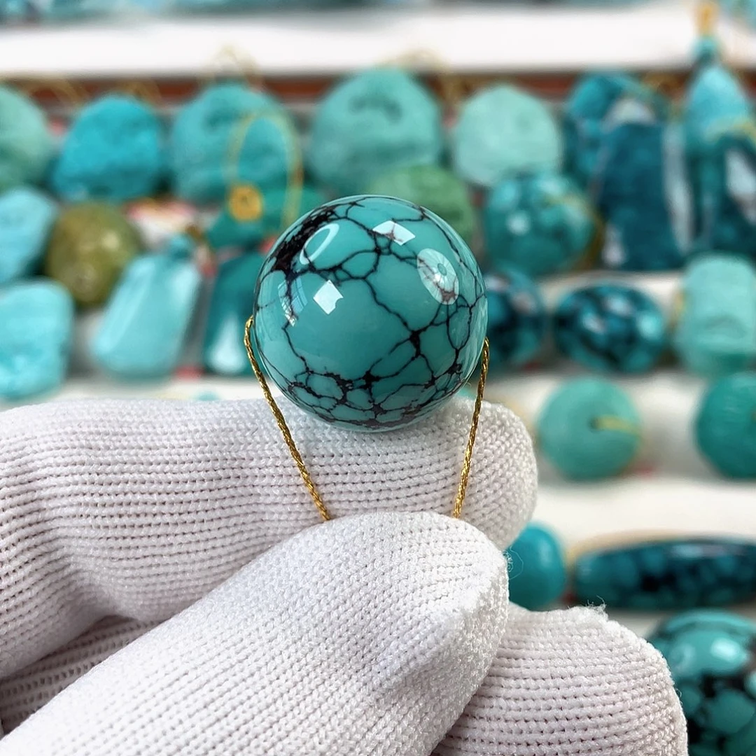 绿松石未镶嵌车挂尺寸20