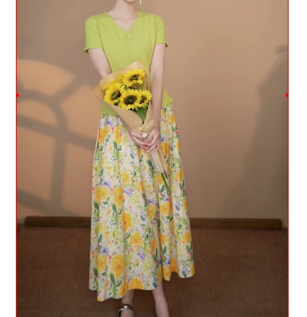 小井定制私服3【热浪沙滩】新款南洋时尚气质半身裙J25W058