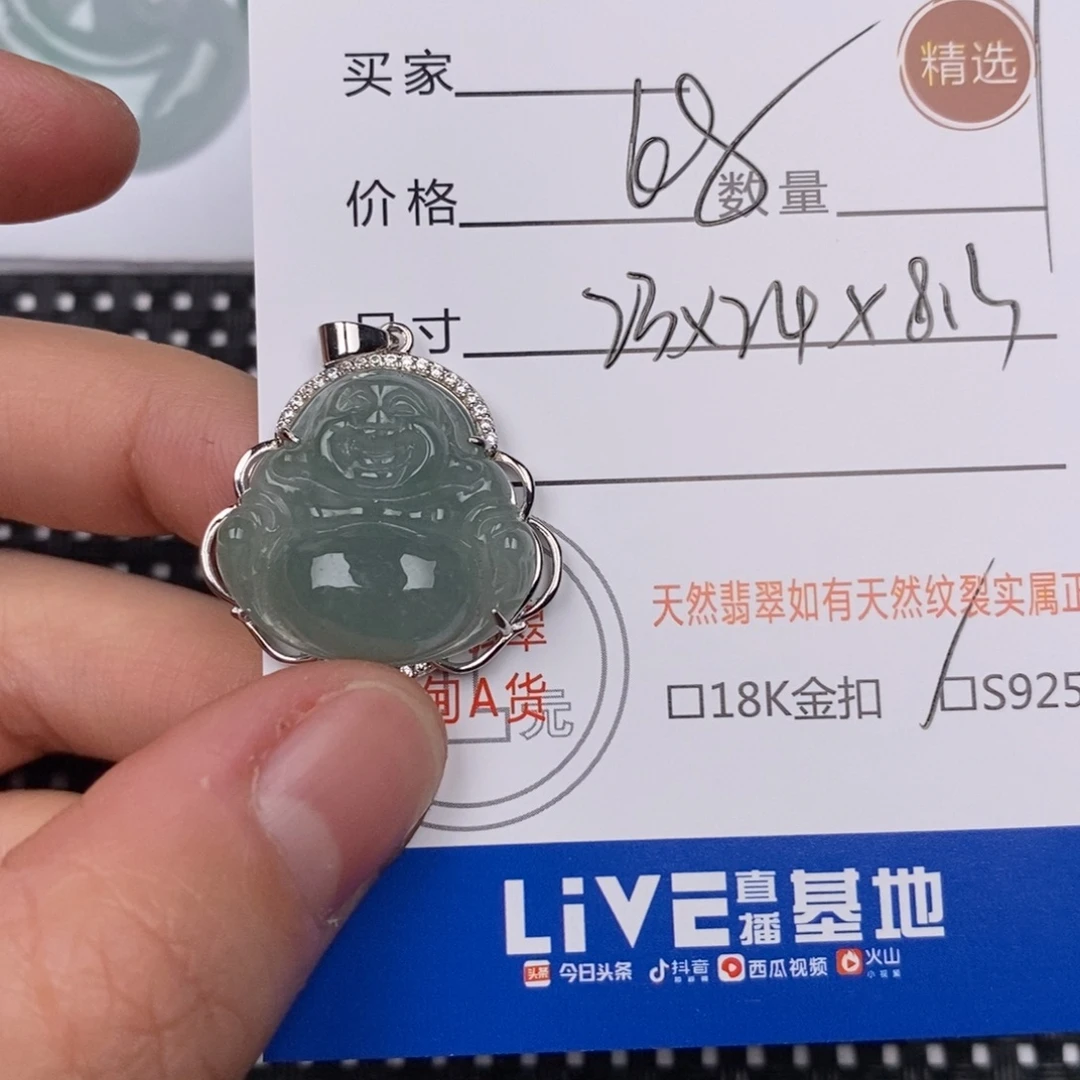 翡翠银S925镶嵌颈饰