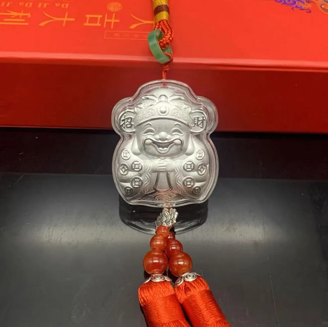 足银银制品 足银财神挂件BH