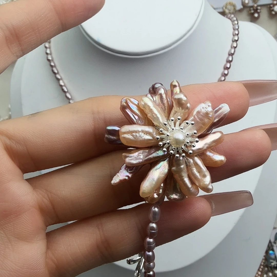 未镶嵌颈饰淡水珍珠