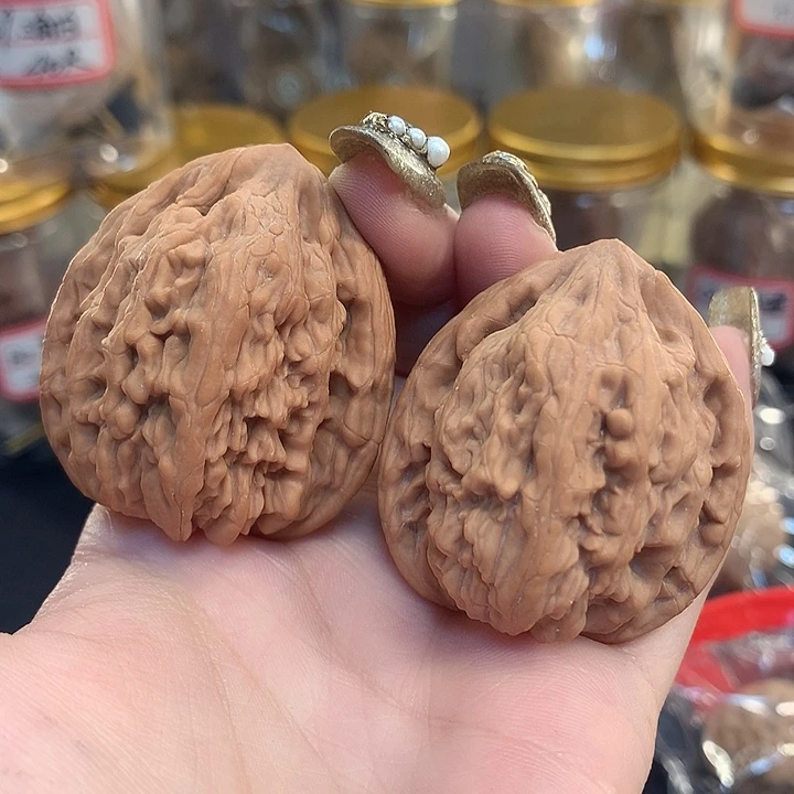 吊坠文玩核桃38 虎头王