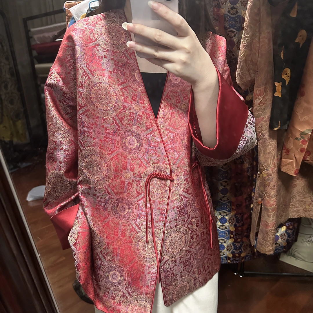 定制宋锦八达晕外套（仅布料费，不含手工费，工期一个月）