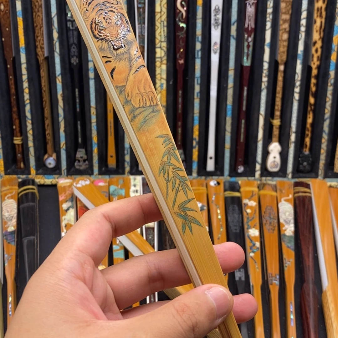 扇子《虎啸山林》钟馗古方