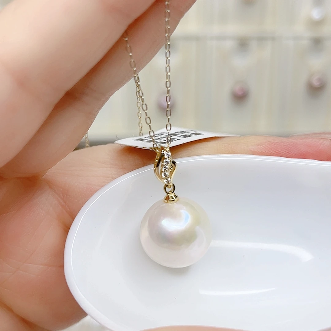 合金淡水珍珠吊坠(赠链)