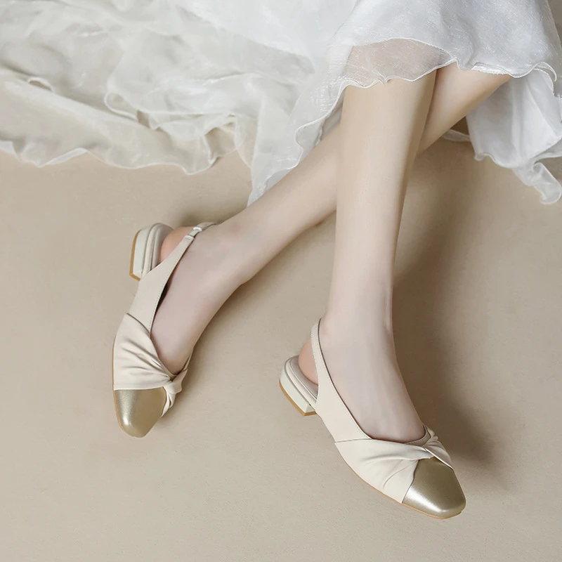 仙女风百搭2025年新款韩版夏季法式时尚一字带小香风单鞋凉鞋气质