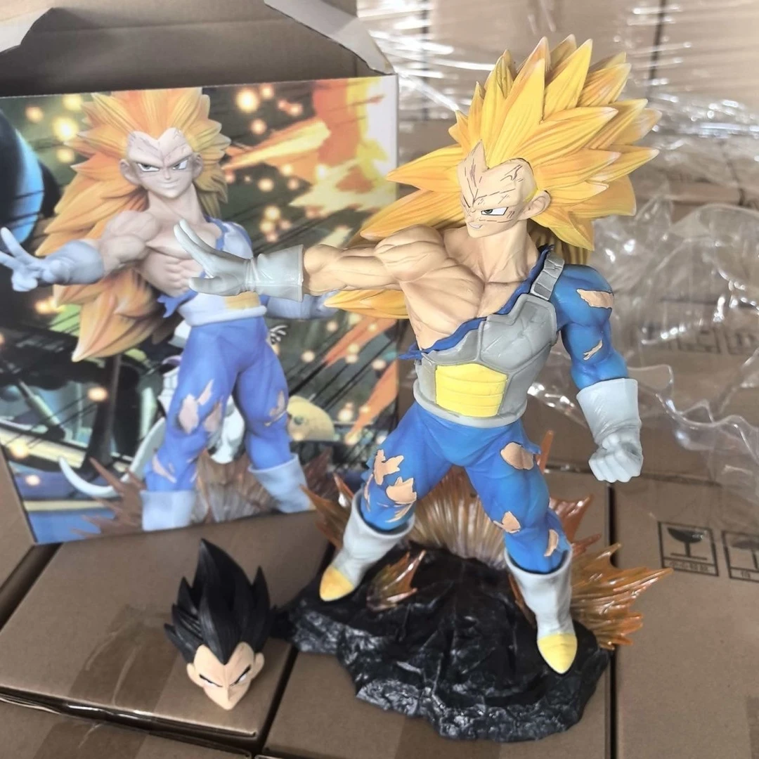 爆款上新 超级赛亚人双头雕麒麟贝吉塔 七龙珠 动漫 手办 摆件