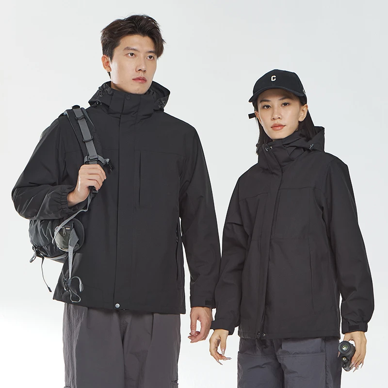 2025秋冬新品 三合一两件套男女户外防风防水保暖登山服