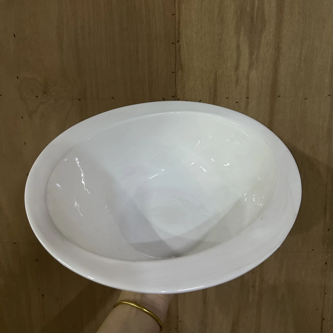 陶瓷大碗酸菜鱼盆水煮鱼碗商用湘菜川菜款馆创意大号毛血旺碗纯白