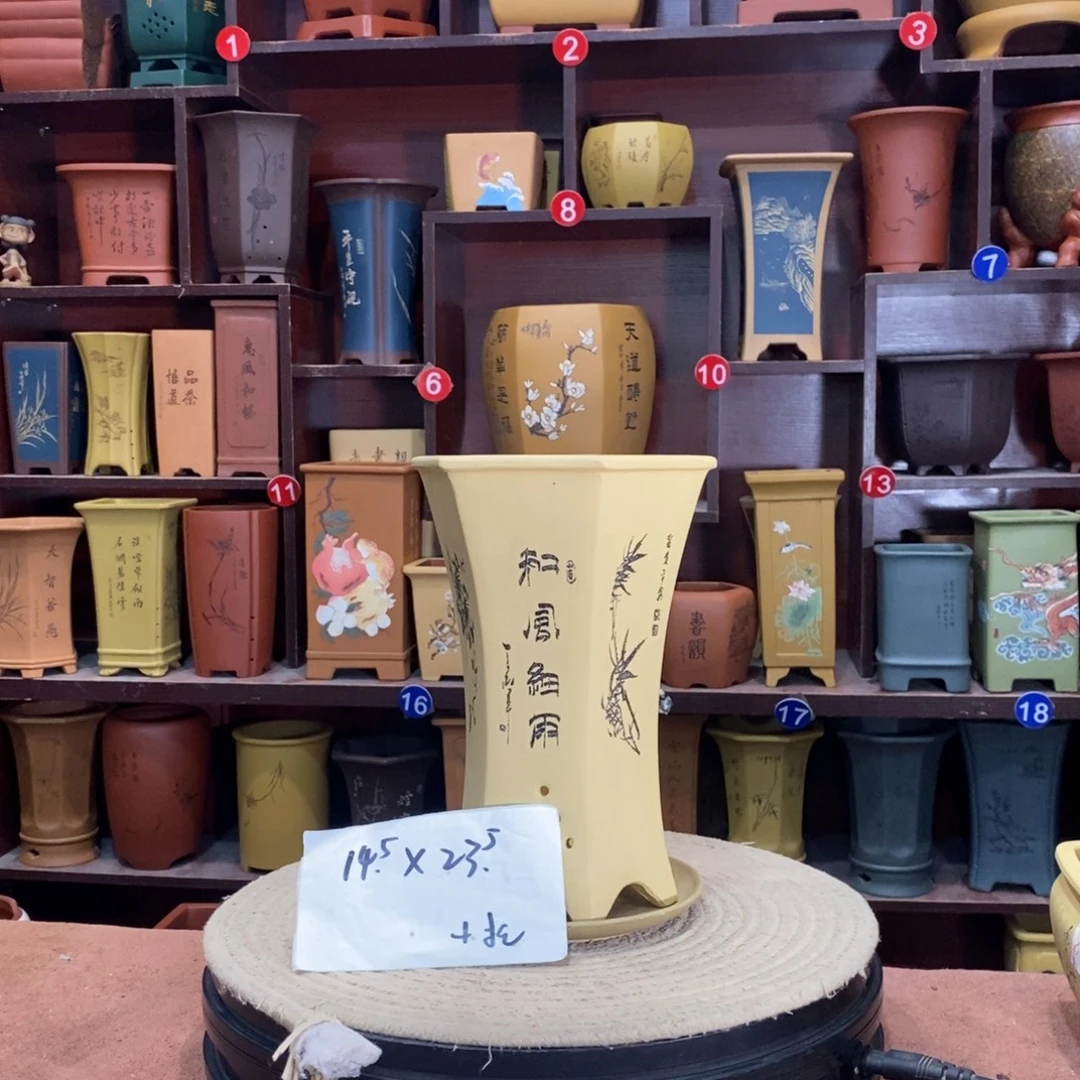 紫砂艺术紫砂花盆
