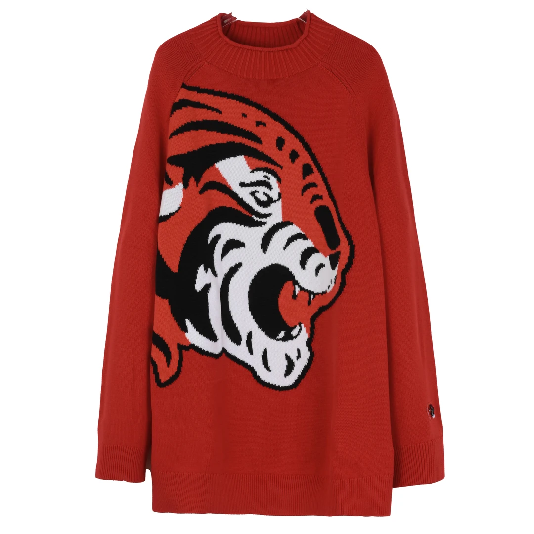 CALVIN KLEIN JEANS卡尔文·克雷恩 女士常规款印花毛衣101033841