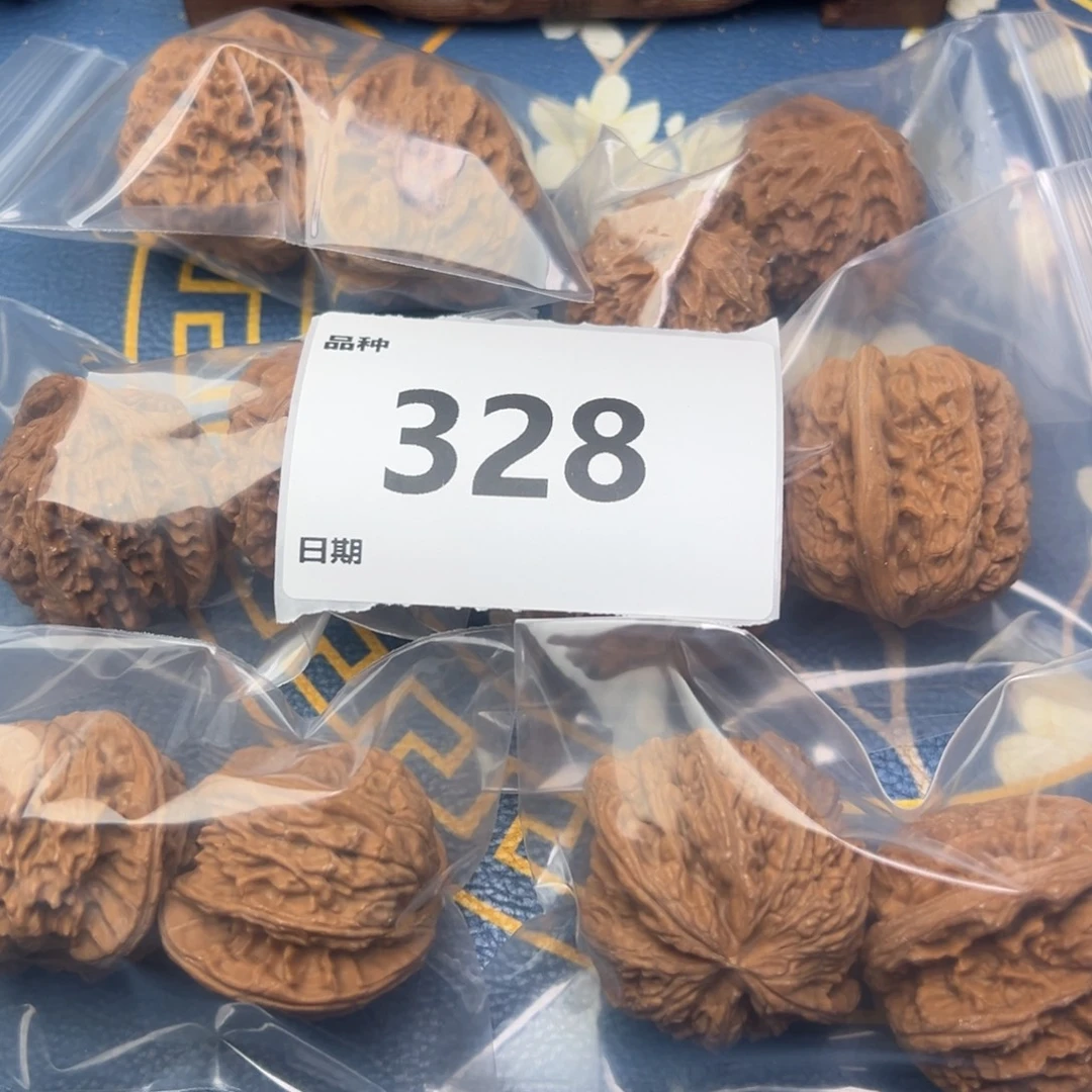 文玩核桃把件328号6对带练手粗筋