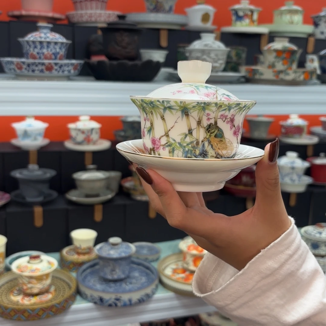 盖碗等材料组成一样