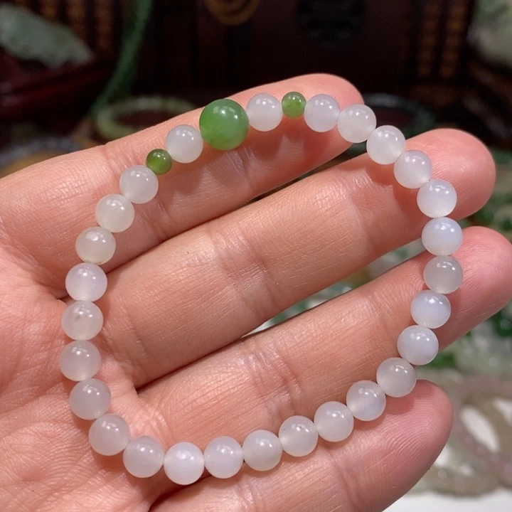 和田玉未镶嵌手链