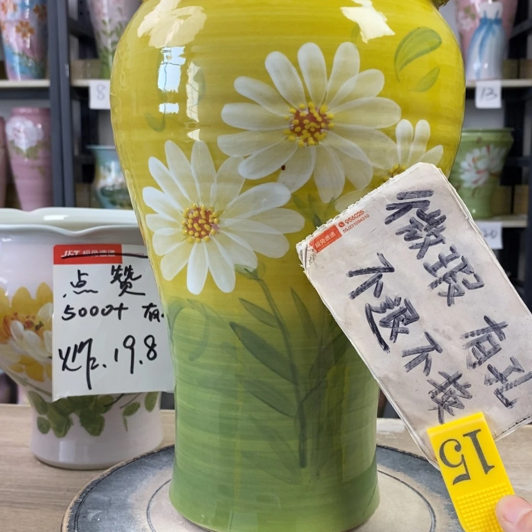 景德镇手工手绘陶瓷花盆