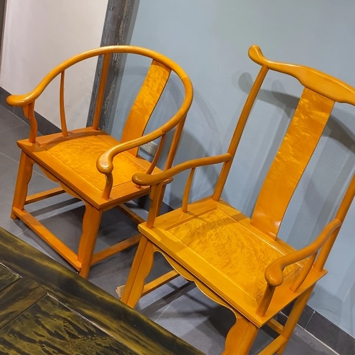 古***董楠木主人椅➕圈椅子一把独板两把