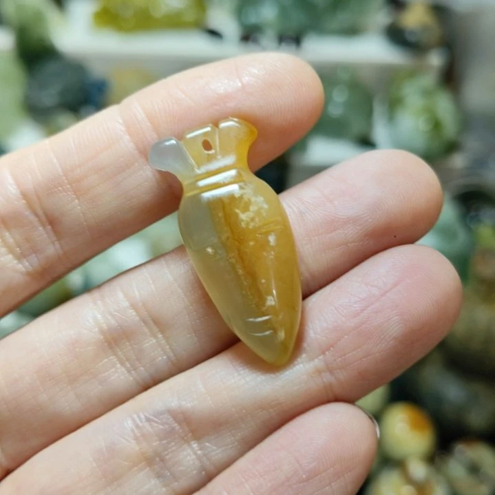 岫玉挂坠款式未镶嵌@**星