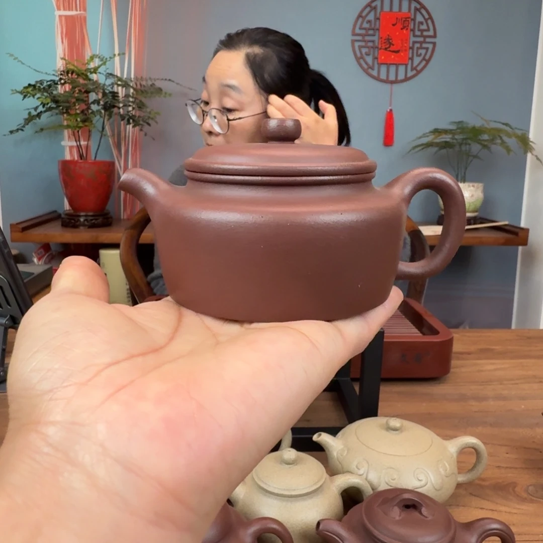 茶壶紫泥原矿全砂老紫泥莲子