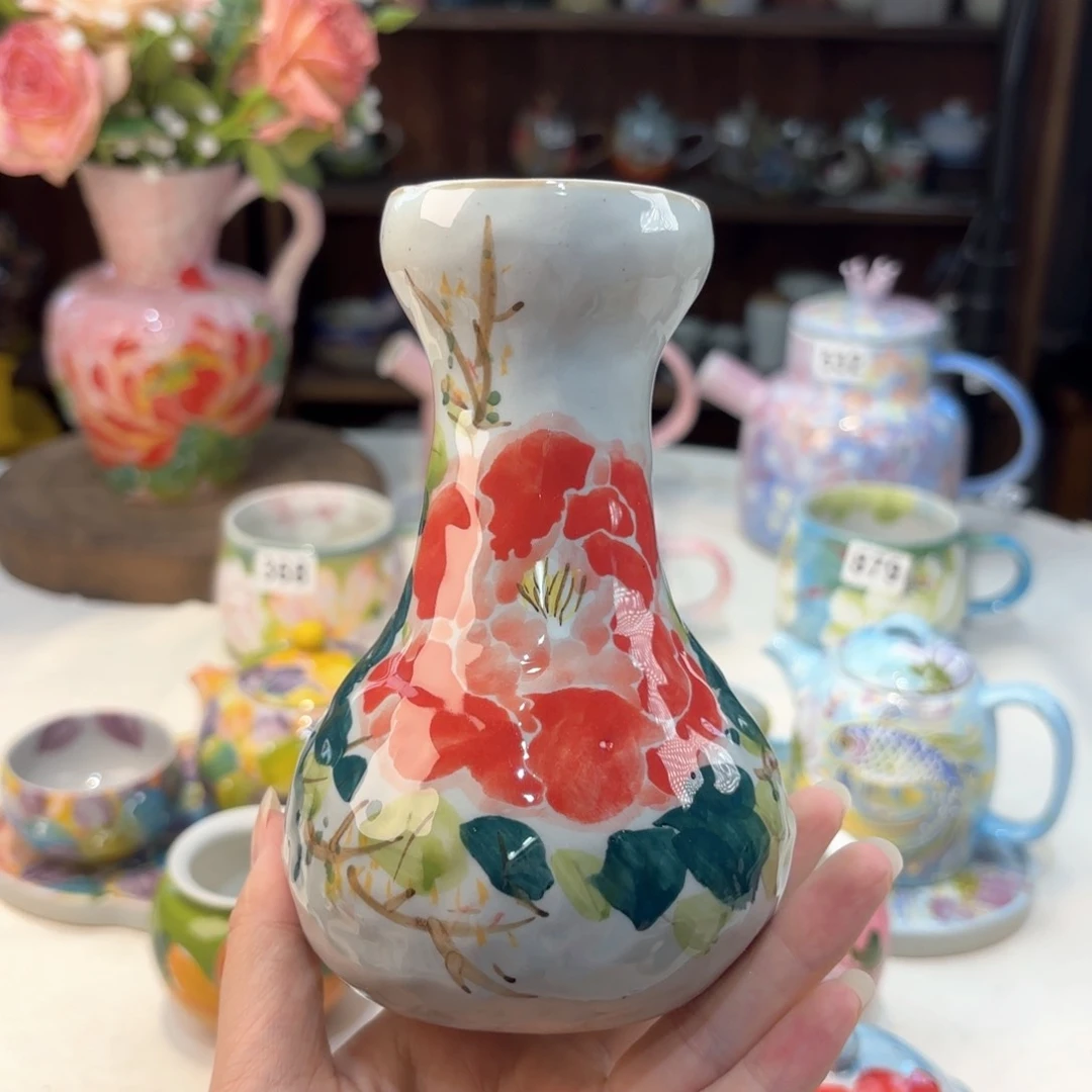 景德镇手绘高温釉下彩陶瓷茶具