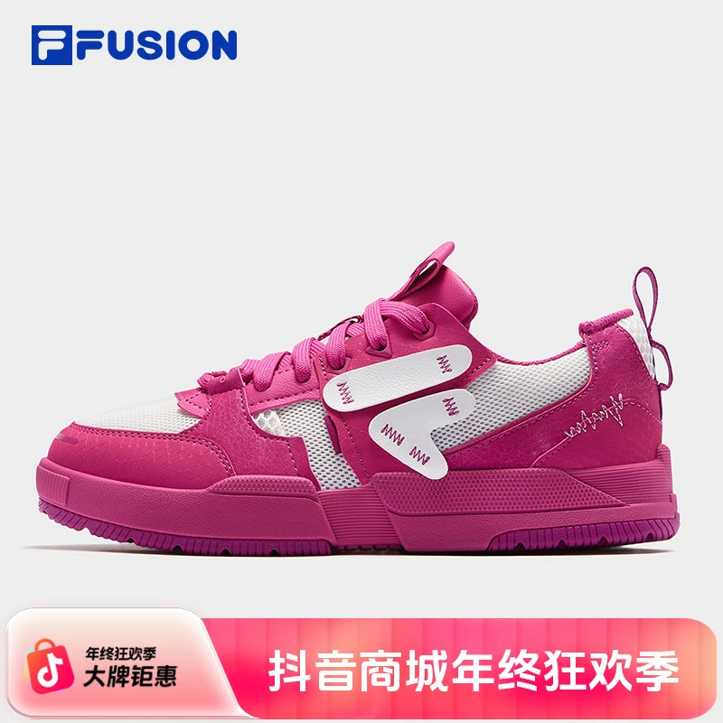 轻便几何鞋丨FILA斐乐女款滑板鞋 秋季百搭潮流情侣休闲轻奢鞋子