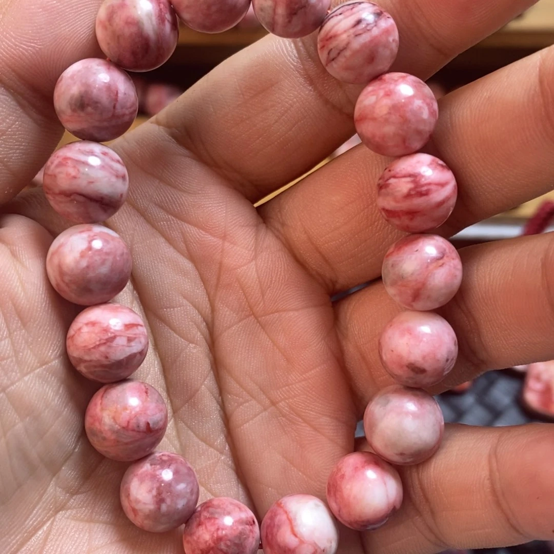 天然辰砂天然朱砂原石手串卡11