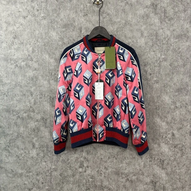 未使用 GUCCI/古驰 古驰粉色满印夹克外套