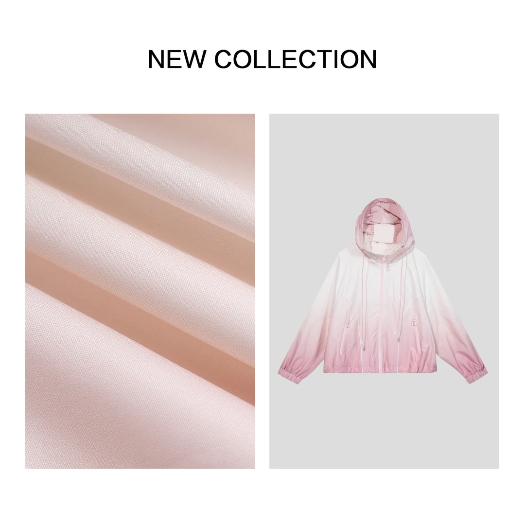 【龙哥专属】W3F33001B 春季新品 粉色连帽外套 甜美百搭 2449