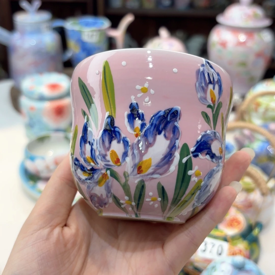 景德镇手绘高温釉下彩陶瓷茶具