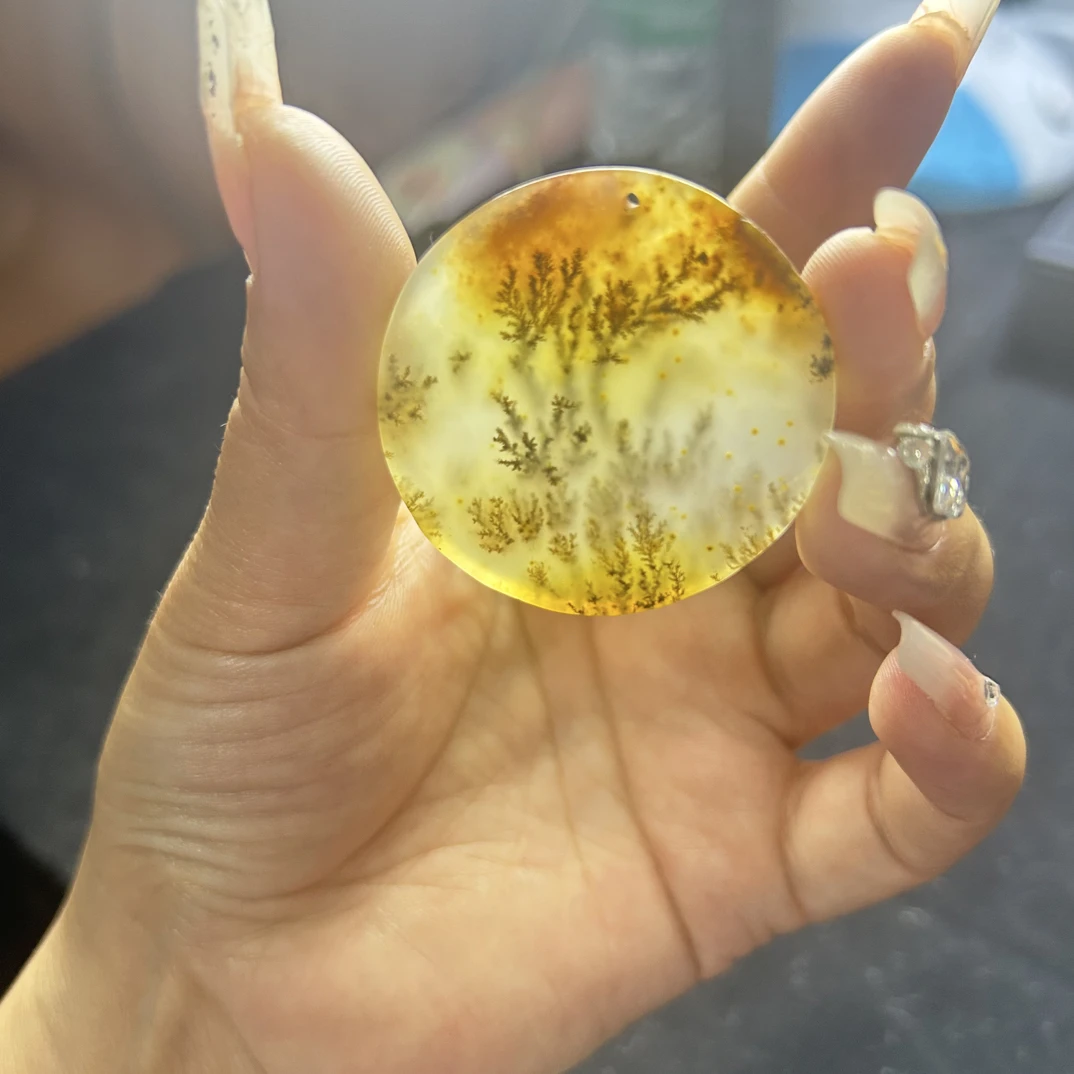 云南龙陵黄龙玉水草花方圆牌（多样性发货，发其一）