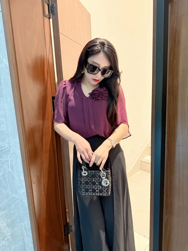 夏季新款高腰垂感显瘦侧面带网纱西装裤～走路都带风