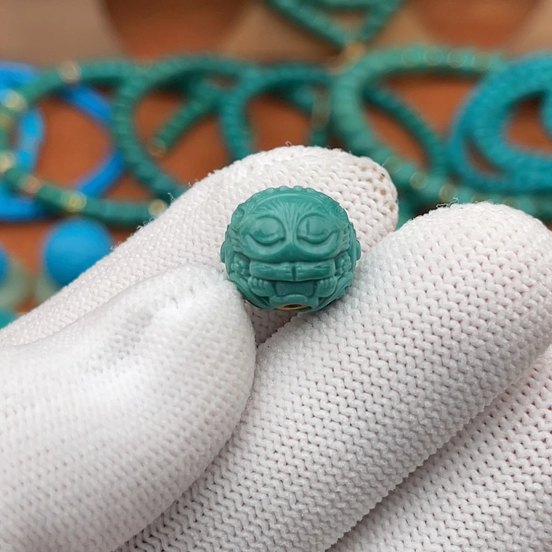 绿松石18K金镶嵌珠宝奇石